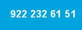 922 232 61 51 922 232 61 51